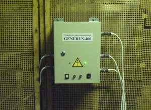 Устройство ультразвуковое GENERUS-400 в красильном цехе