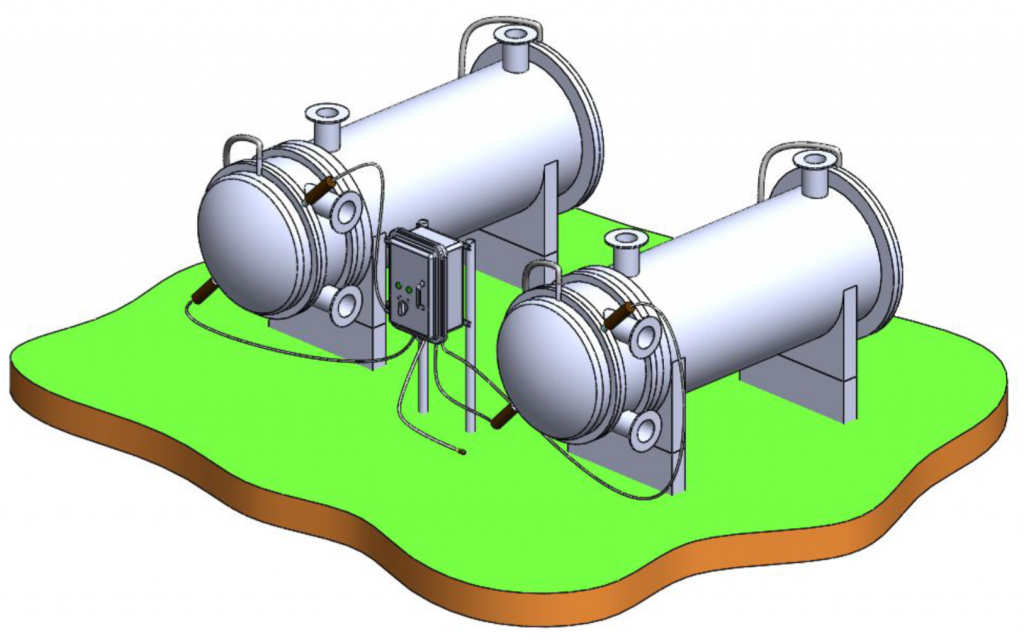 3D-модель защиты от биопомех маслоохладителей силовых трансформаторов ГЭС МО-53-4